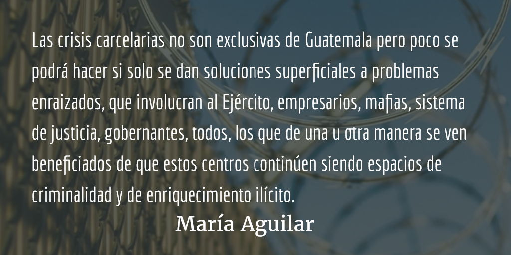 Sistema penitenciario III y final. María Aguilar.