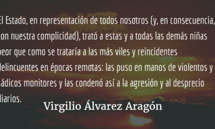 Cínica impunidad. Virgilio Álvarez Aragón.