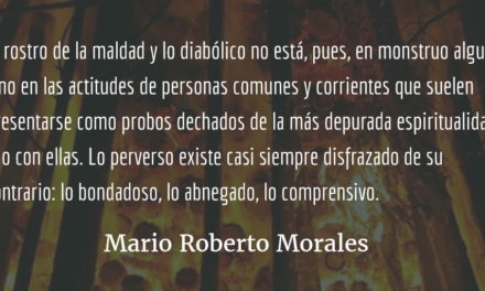 Manifestaciones de lo diabólico. Mario Roberto Morales.