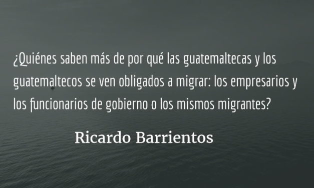 Migrantes y fiscal Aldana, excluidos de «cumbre». Ricardo Barrientos.