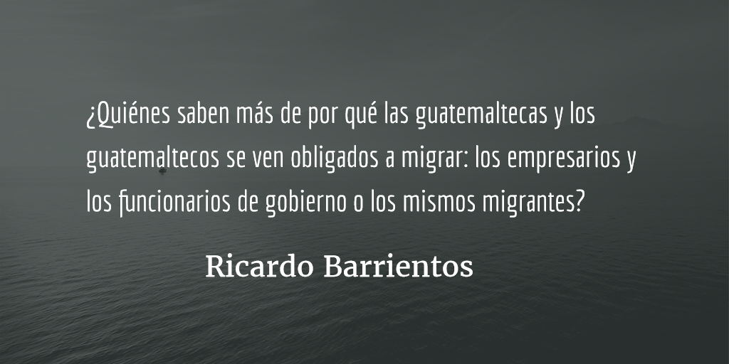 Migrantes y fiscal Aldana, excluidos de «cumbre». Ricardo Barrientos.