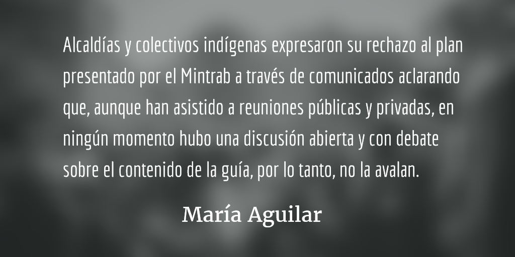 Reglamentando la consulta previa. María Aguilar.