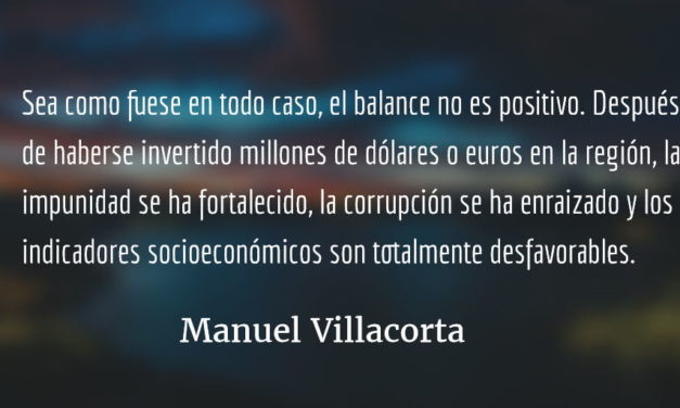 Los fusiles no eliminan la pobreza. Manuel Villacorta.