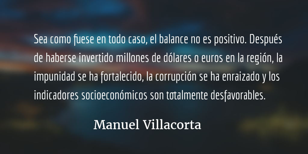 Los fusiles no eliminan la pobreza. Manuel Villacorta.