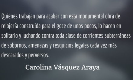 Como rueda de molino. Carolina Vásquez Araya.
