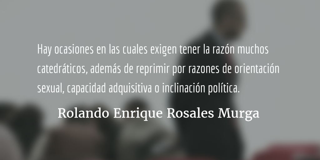 Raleado en la USAC. Rolando Enrique Rosales Murga.