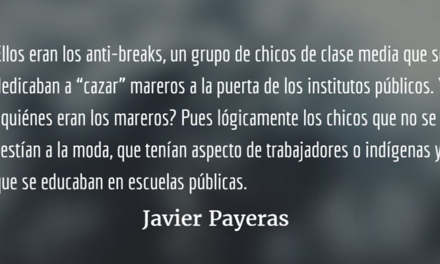 Anti-breaks. Javier Payeras.