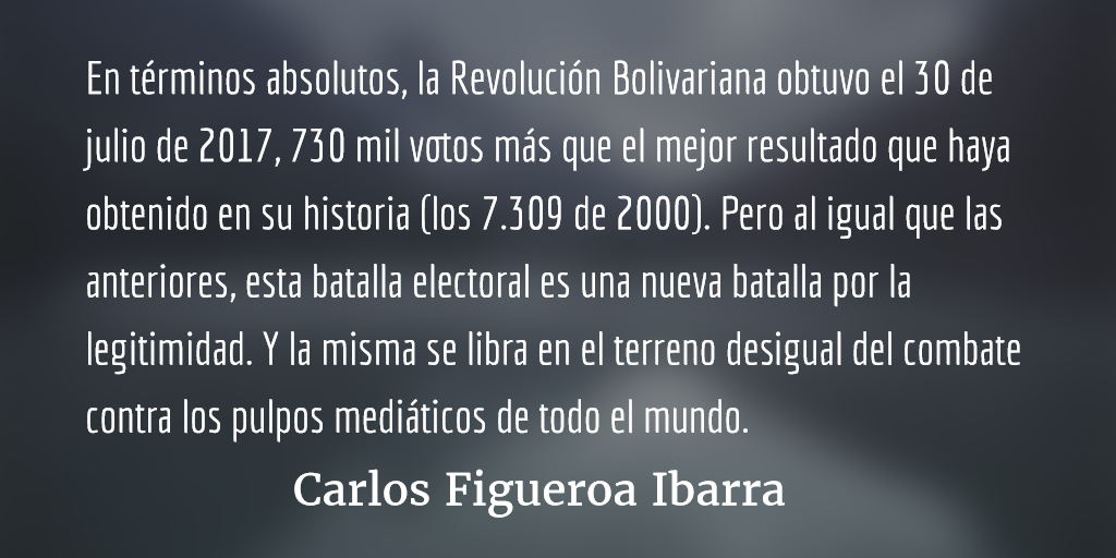 Venezuela, la nueva batalla por la legitimidad. Carlos Figueroa Ibarra.