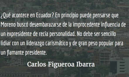 Ecuador, el cisma desconcertante. Carlos Figueroa Ibarra.