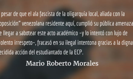 El fascismo ¡no pasó! Mario Roberto Morales