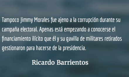 ¡Jimmy Morales, a los tribunales! Ricardo Barrientos
