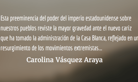 El recurso fácil de la tiranía. Carolina Vásquez Araya.
