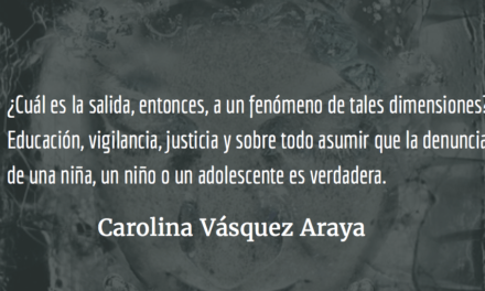 El incesto, un delito oculto. Carolina Vásquez Araya.
