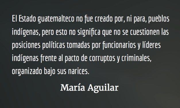 Pueblos indígenas frente a la crisis actual. María Aguilar.