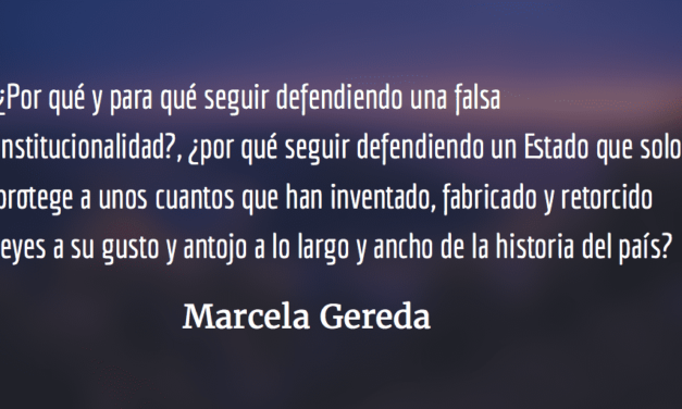 Contingencia histórica.  Marcela Gereda.