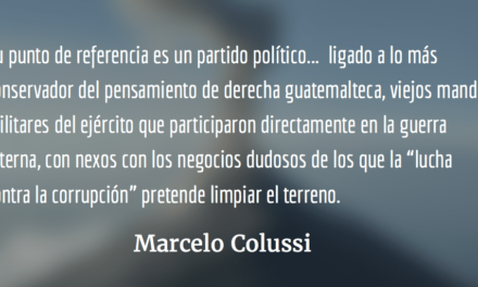 Guatemala: El presidente mostró la cara. Marcelo Colussi.