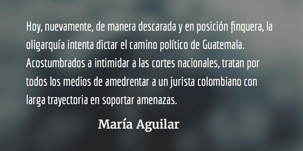 La oligarquía y su pacto de corruptos. María Aguilar.