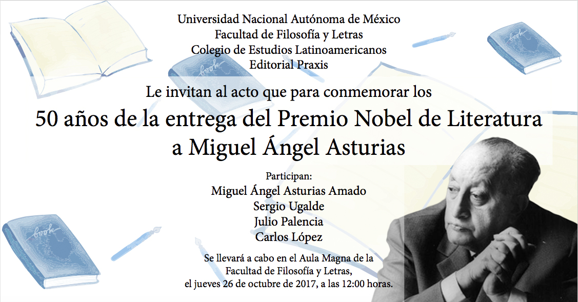 50 años de entrega del Premio Nobel a Miguel Ángel Asturias