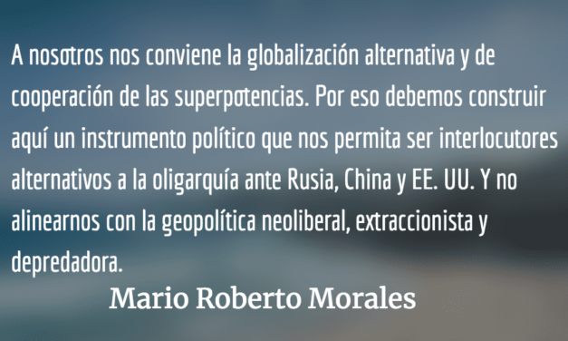 O Trump o Soros. Mario Roberto Morales.