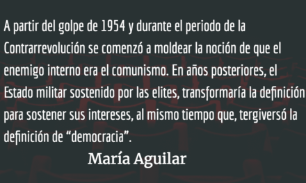 Buscando paz en la impunidad III. María Aguilar.