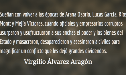Cinismo y descaro. Virgilio Álvarez Aragón.