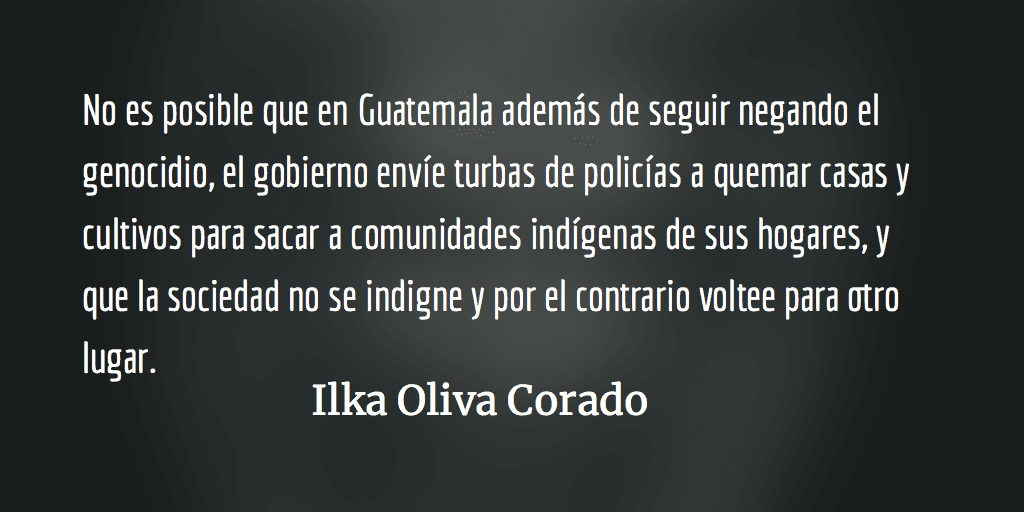 Oasis de la incoherencia y el oportunismo. Ilka Oliva Corado.