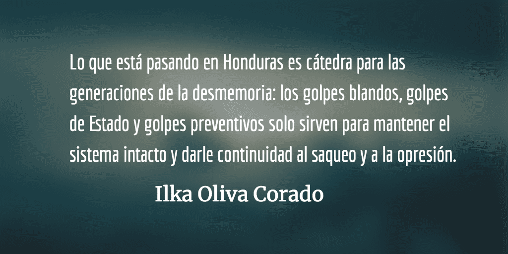 Honduras poniendo el pecho por el triángulo norte de Centroamérica. Ilka Oliva Corado.