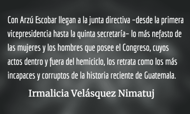 El Congreso de los “Criollos” los corruptos. Irmalicia Velásquez Nimatuj.