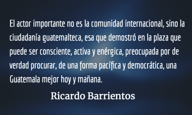 El pacto de corruptos ejerció su poder. Ricardo Barrientos.