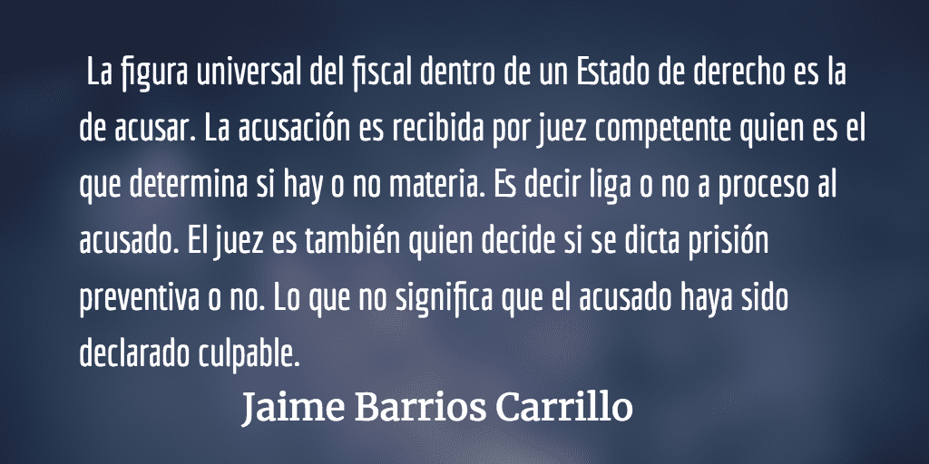 La presunción de inocencia. Jaime Barrios Carrillo.