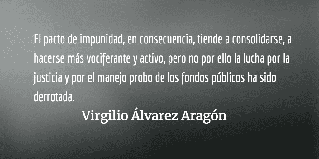 Pacto por la impunidad. Virgilio Álvarez Aragón.