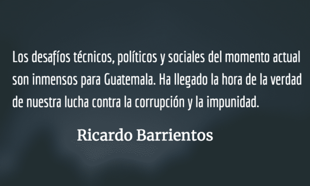 La hora de la verdad contra la corrupción. Ricardo Barrientos.