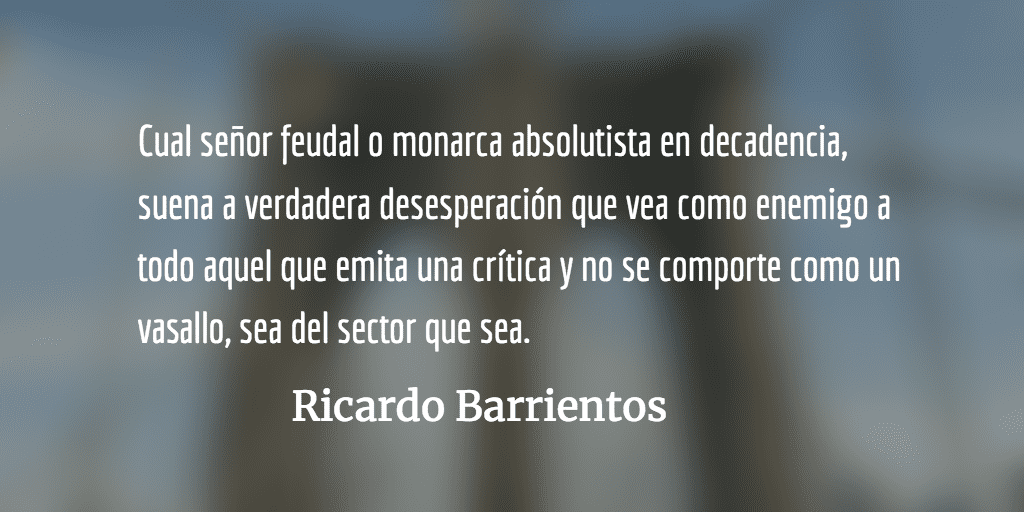Sigue el reinado del monarca de la impunidad. Ricardo Barrientos.