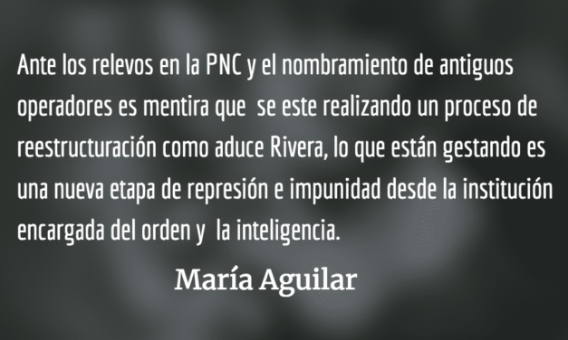 Estamos ante una dictadura naciente. María Aguilar.