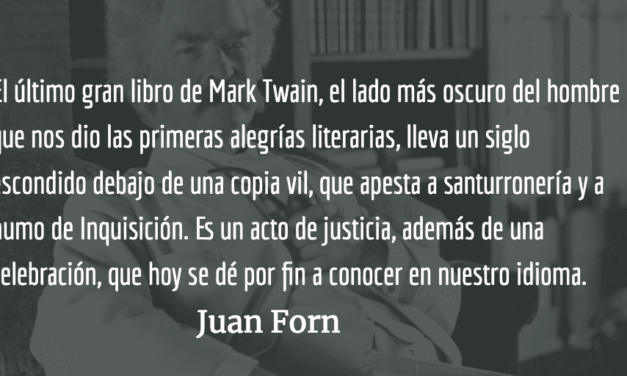 El libro negro de Mark Twain. Juan Forn.