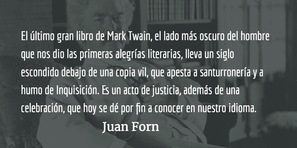 El libro negro de Mark Twain. Juan Forn.