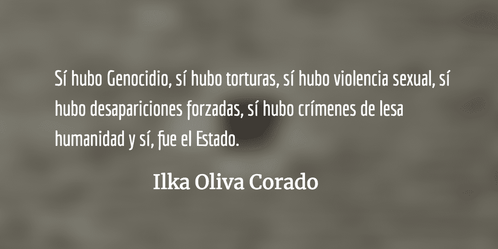 La dignidad y resistencia de la  familia Molina Theissen. Ilka Oliva Corado.
