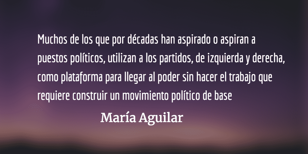 En medio de un proceso extractivo de votos. María Aguilar.