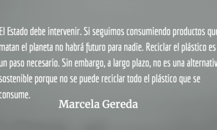 El plástico: uno de los desafíos del siglo 21. Marcela Gereda.