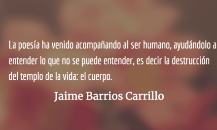 El antepasado más antiguo. Jaime Barrios Carrillo.