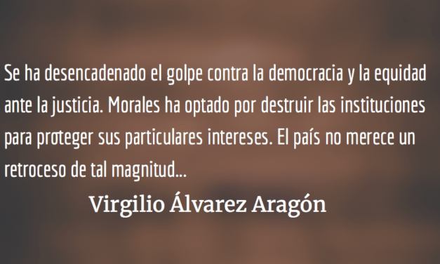 Impunidad como objetivo único. Virgilio Álvarez Aragón.