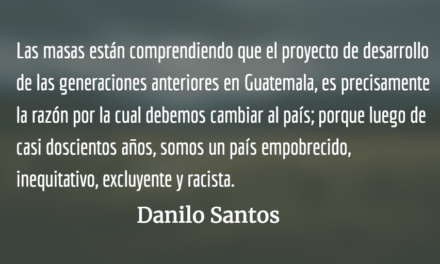 Ciudadanos, no lacayos. Danilo Santos .