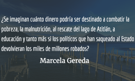 Atitlán: metáfora del país. Marcela Gereda.