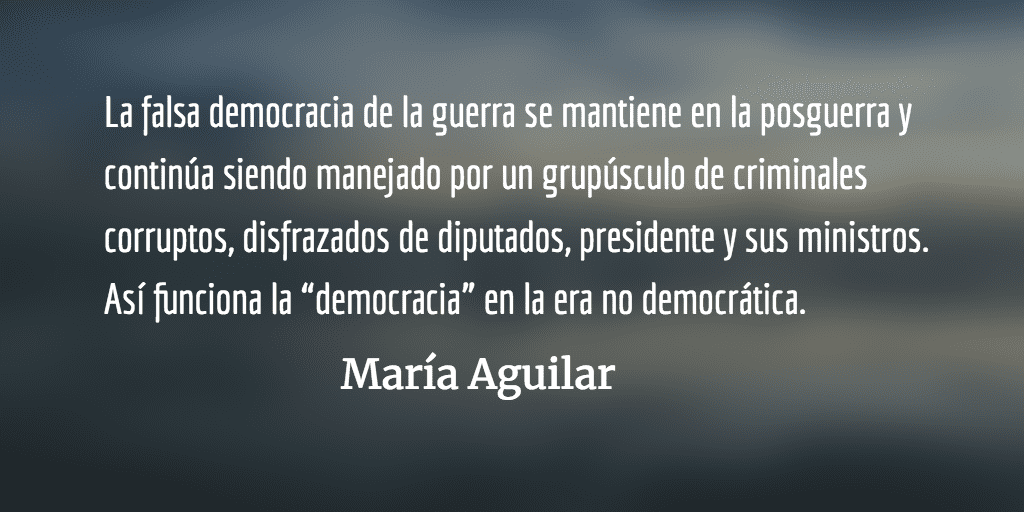 Democracia en la era no democrática. María Aguilar.