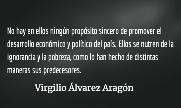 Religiosidad chabacana autoritaria. Virgilio Álvarez Aragón.