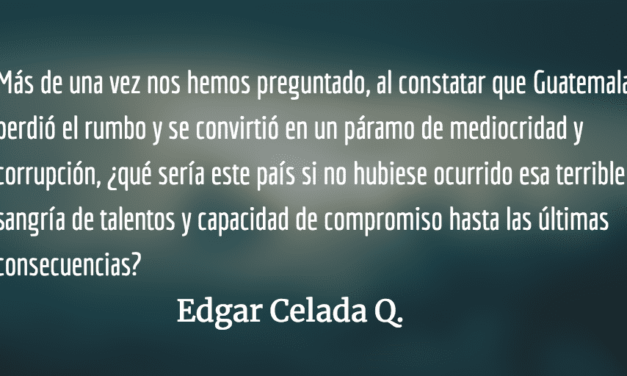 «…en las calles, exigiendo libertad» Edgar Celada Q.
