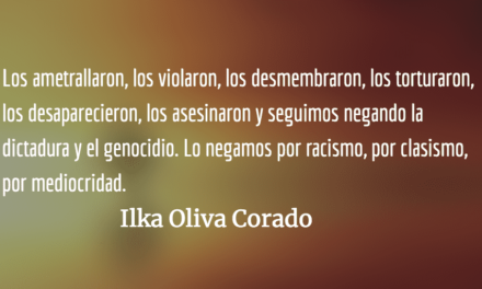 La soledad del pueblo Ixil. Ilka Oliva Corado.