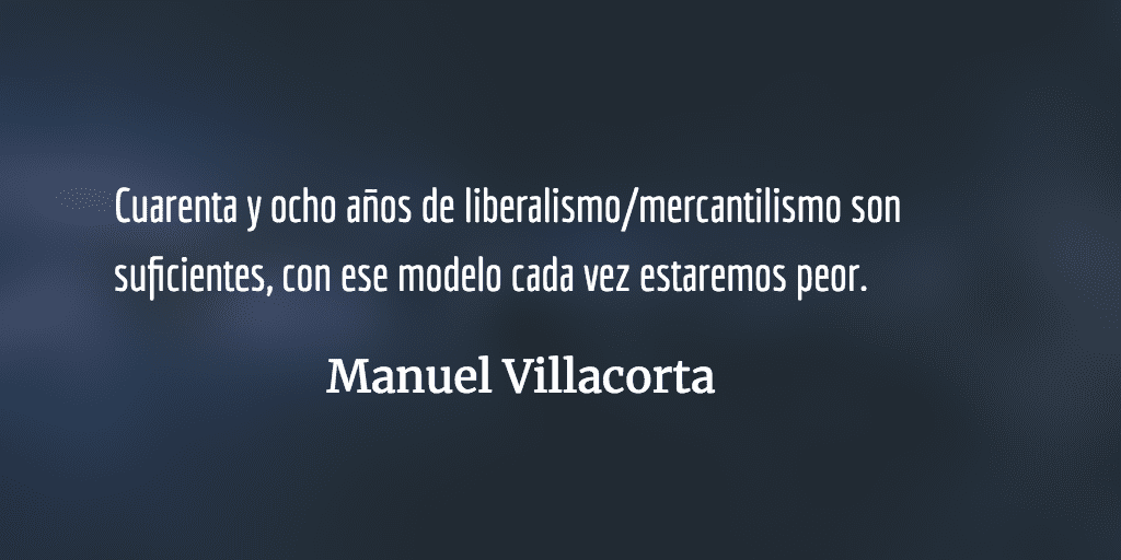 Liberalismo/mercantilismo: 48 años en el poder. Manuel Villacorta.