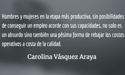 El sabor de la exclusión. Carolina Vásquez Araya.