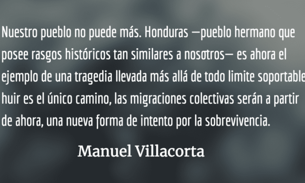 Mensaje de esperanza para un pueblo atormentado. Manuel Villacorta.